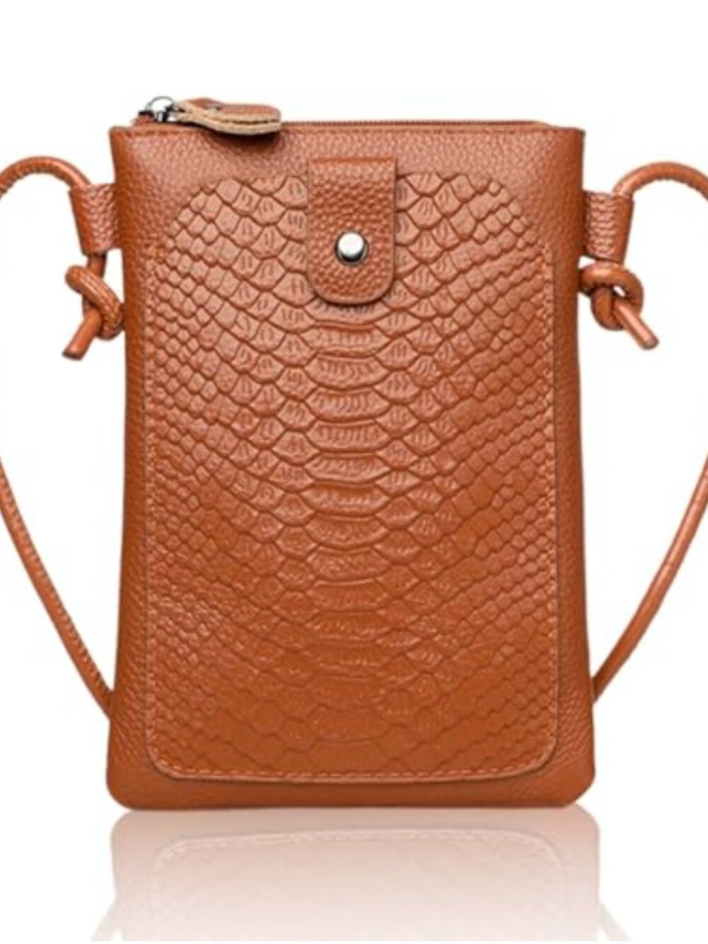 Genuine Leather Crossbody Bag Small Cell Phone Shoulder Bag